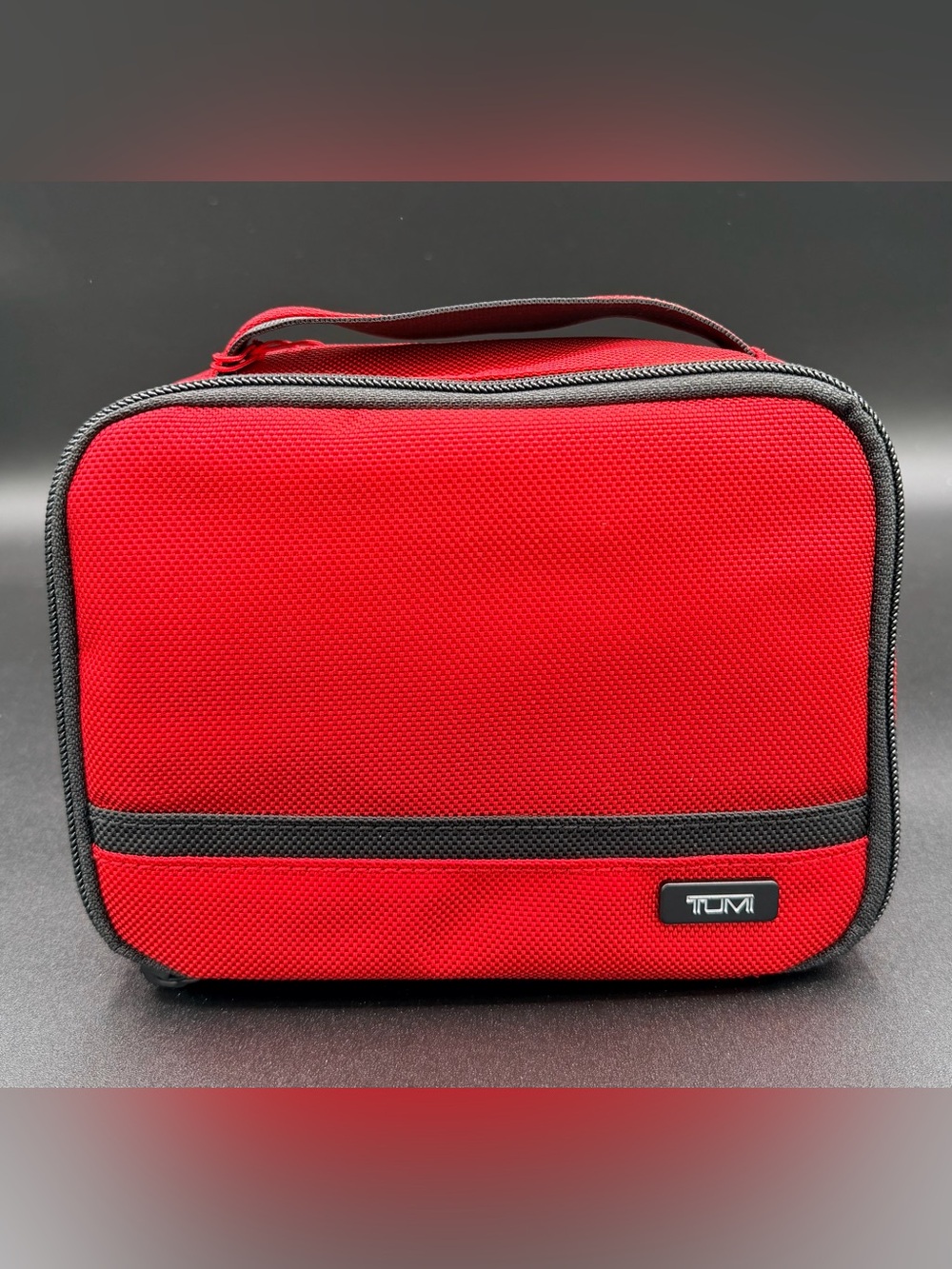 NWT TUMI Travel Pouch Red/Black